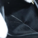 CHANEL Chain Shoulder Bag Enamel Black Gold CC Auth bs27175-21