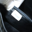 CHANEL Chain Shoulder Bag Enamel Black Gold CC Auth bs27175-22