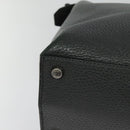 FENDI Peek A Boo Essentially Iconic Bag Leather 2way Gray Silver Auth bs27179-15