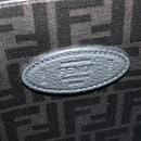 FENDI Peek A Boo Essentially Iconic Bag Leather 2way Gray Silver Auth bs27179-18