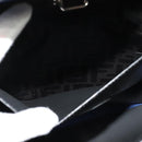 FENDI Peek A Boo Essentially Iconic Bag Leather 2way Gray Silver Auth bs27179-21