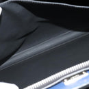 FENDI Peek A Boo Essentially Iconic Bag Leather 2way Gray Silver Auth bs27179-22