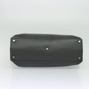 FENDI Peek A Boo Essentially Iconic Bag Leather 2way Gray Silver Auth bs27179-5