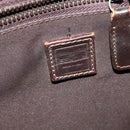 FENDI Zucca Canvas Tote Bag Nylon Brown Black Auth bs27180-10