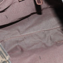 FENDI Zucca Canvas Tote Bag Nylon Brown Black Auth bs27180-11