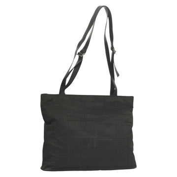 Salvatore Ferragamo Shoulder Bag Nylon Black Silver Auth bs27182