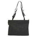 Salvatore Ferragamo Shoulder Bag Nylon Black Silver Auth bs27182-2