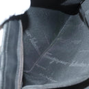 Salvatore Ferragamo Shoulder Bag Nylon Black Silver Auth bs27182-20