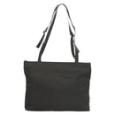 Salvatore Ferragamo Shoulder Bag Nylon Black Silver Auth bs27182-3