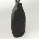 Salvatore Ferragamo Shoulder Bag Nylon Black Silver Auth bs27182-4