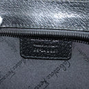 Salvatore Ferragamo Clutch Bag Leather Black Gold Auth bs27183-12