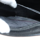 Salvatore Ferragamo Clutch Bag Leather Black Gold Auth bs27183-11