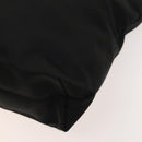 Salvatore Ferragamo Hand Bag Nylon Black Silver Auth bs27184-12
