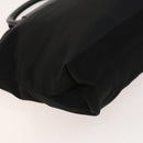 Salvatore Ferragamo Hand Bag Nylon Black Silver Auth bs27184-13