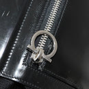 Salvatore Ferragamo Hand Bag Nylon Black Silver Auth bs27184-18