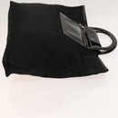 Salvatore Ferragamo Hand Bag Nylon Black Silver Auth bs27184-4