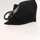 Salvatore Ferragamo Hand Bag Nylon Black Silver Auth bs27184-5