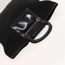 Salvatore Ferragamo Hand Bag Nylon Black Silver Auth bs27184-6