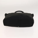 Salvatore Ferragamo Hand Bag Nylon Black Silver Auth bs27184-9