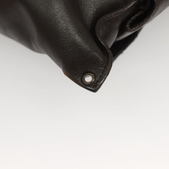 BOTTEGA VENETA INTRECCIATO Waist Bag Leather Brown Auth bs27185