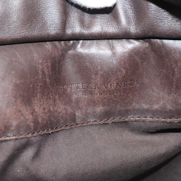 BOTTEGA VENETA INTRECCIATO Waist Bag Leather Brown Auth bs27185