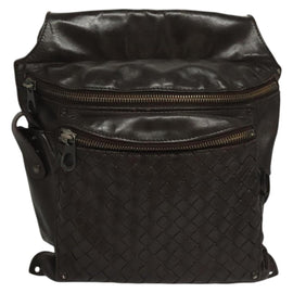 BOTTEGA VENETA INTRECCIATO Waist Bag Leather Brown Auth bs27185 - 0