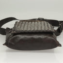 BOTTEGA VENETA INTRECCIATO Waist Bag Leather Brown Auth bs27185-9