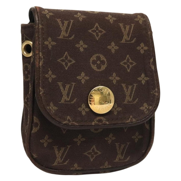 LOUIS VUITTON Monogram Mini Pochette Cancun Pouch Brown M95313 LV Auth bs27191