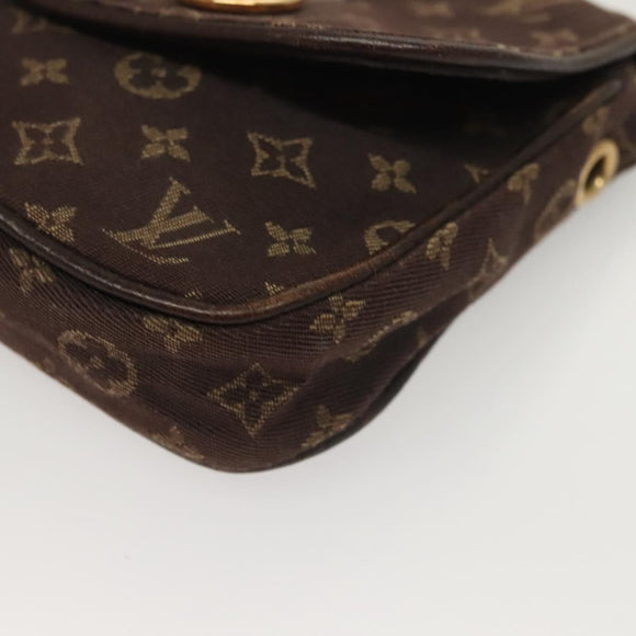 LOUIS VUITTON Monogram Mini Pochette Cancun Pouch Brown M95313 LV Auth bs27191