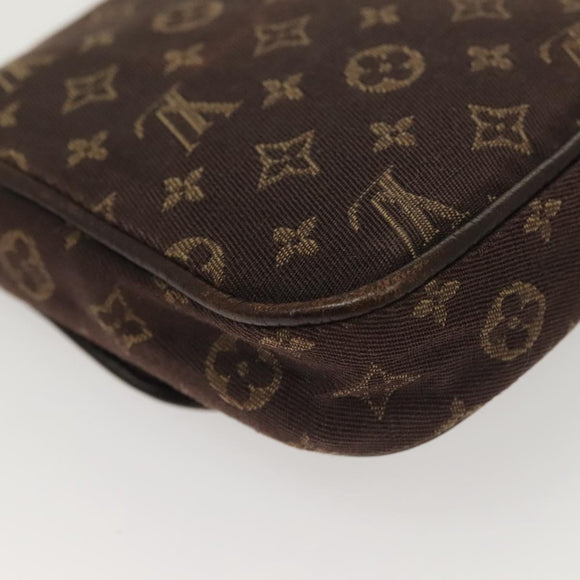 LOUIS VUITTON Monogram Mini Pochette Cancun Pouch Brown M95313 LV Auth bs27191