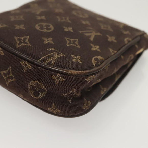 LOUIS VUITTON Monogram Mini Pochette Cancun Pouch Brown M95313 LV Auth bs27191