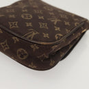 LOUIS VUITTON Monogram Mini Pochette Cancun Pouch Brown M95313 LV Auth bs27191-16
