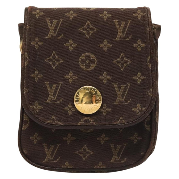 LOUIS VUITTON Monogram Mini Pochette Cancun Pouch Brown M95313 LV Auth bs27191