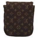 LOUIS VUITTON Monogram Mini Pochette Cancun Pouch Brown M95313 LV Auth bs27191-2