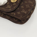 LOUIS VUITTON Monogram Mini Pochette Cancun Pouch Brown M95313 LV Auth bs27191-8