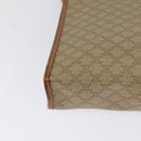 CELINE Macadam Canvas Shoulder Bag PVC Beige Gold Auth bs27192-15