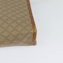 CELINE Macadam Canvas Shoulder Bag PVC Beige Gold Auth bs27192-16