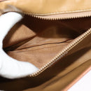 CELINE Macadam Canvas Shoulder Bag PVC Beige Gold Auth bs27192-20