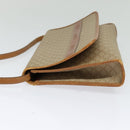 CELINE Macadam Canvas Shoulder Bag PVC Beige Gold Auth bs27192-3