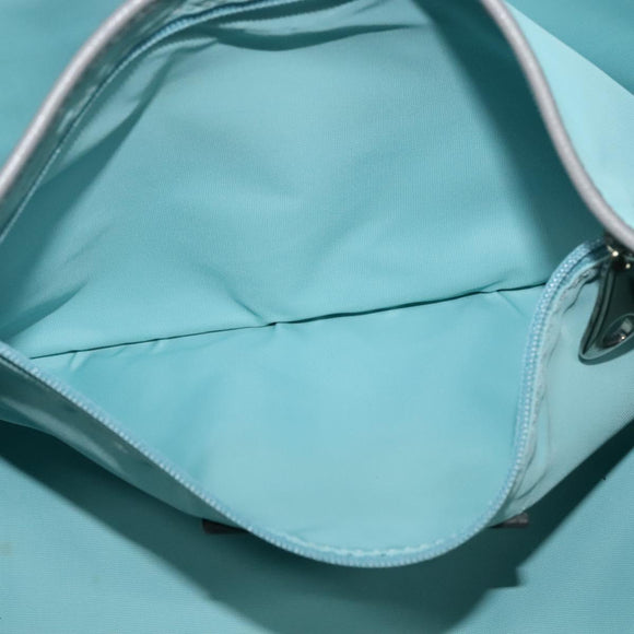 CELINE Sulky Shoulder Bag PVC Gray Silver Auth bs27193