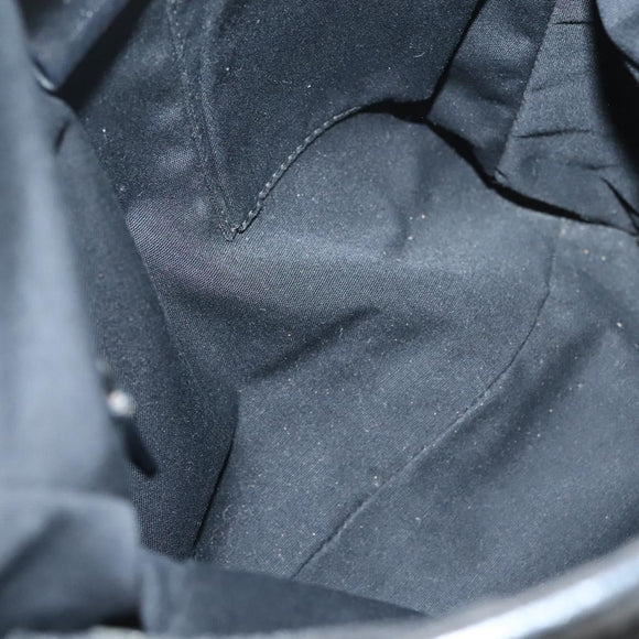 Christian Dior Shoulder Bag Canvas Black Silver Auth bs27194