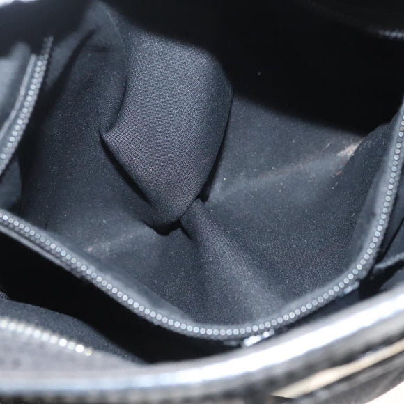 Christian Dior Shoulder Bag Canvas Black Silver Auth bs27194