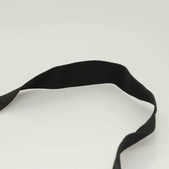 Christian Dior Shoulder Bag Canvas Black Silver Auth bs27194