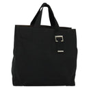 Christian Dior Hand Bag Canvas Black Silver Auth bs27195-2