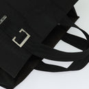 Christian Dior Hand Bag Canvas Black Silver Auth bs27195-6