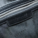 VERSACE Shoulder Bag Canvas Black Silver Auth bs27197-11