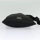 VERSACE Shoulder Bag Canvas Black Silver Auth bs27197-5