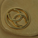 CHANEL Matelasse Chain Shoulder Bag Lamb Skin Beige Gold CC Auth bs27202-17