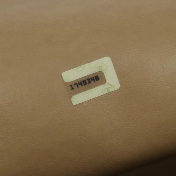 CHANEL Matelasse Chain Shoulder Bag Lamb Skin Beige Gold CC Auth bs27202