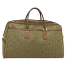 GIVENCHY Boston Bag Canvas Beige Gold Auth bs27213-1